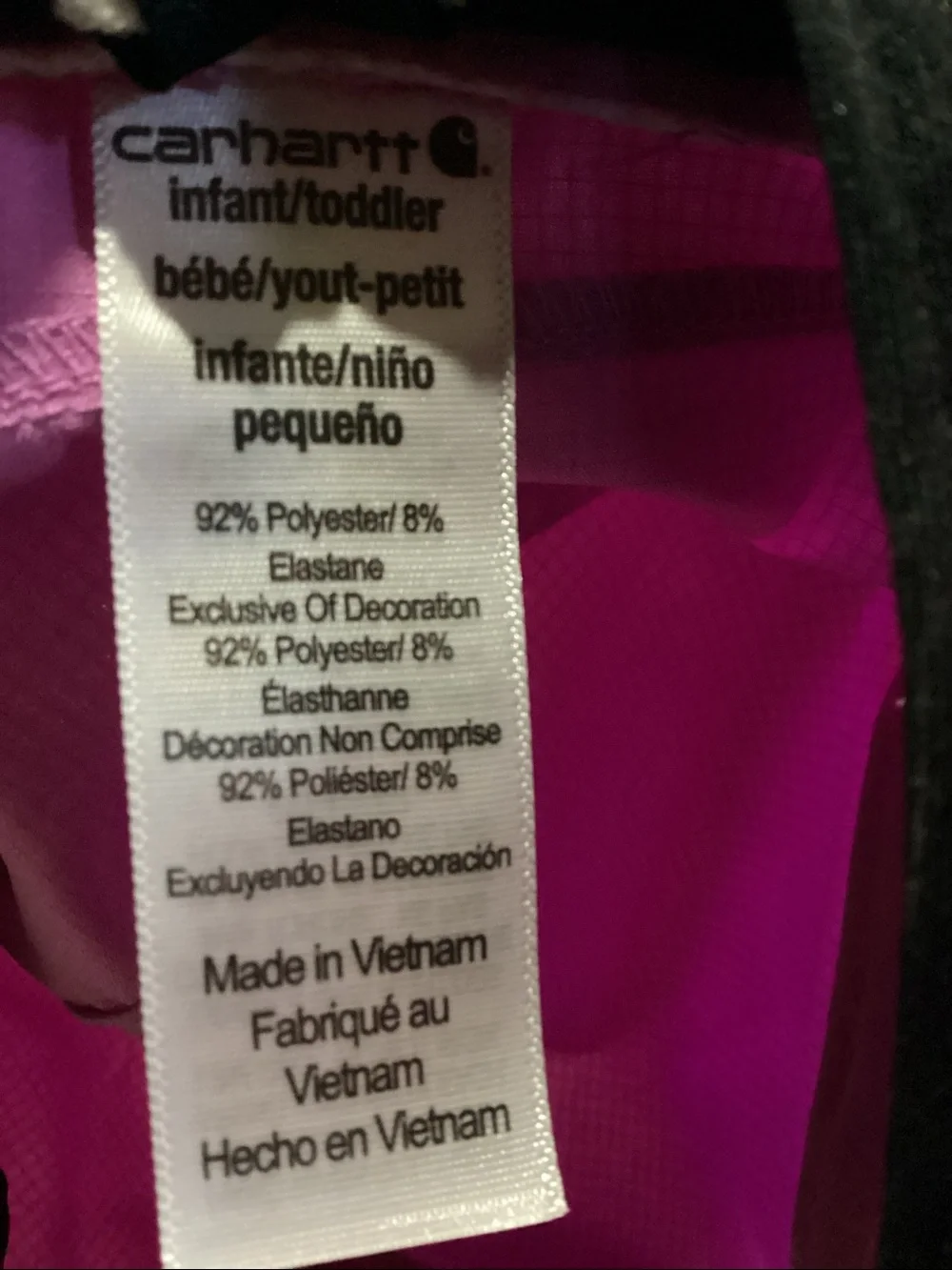Carhartt elastane baby shade